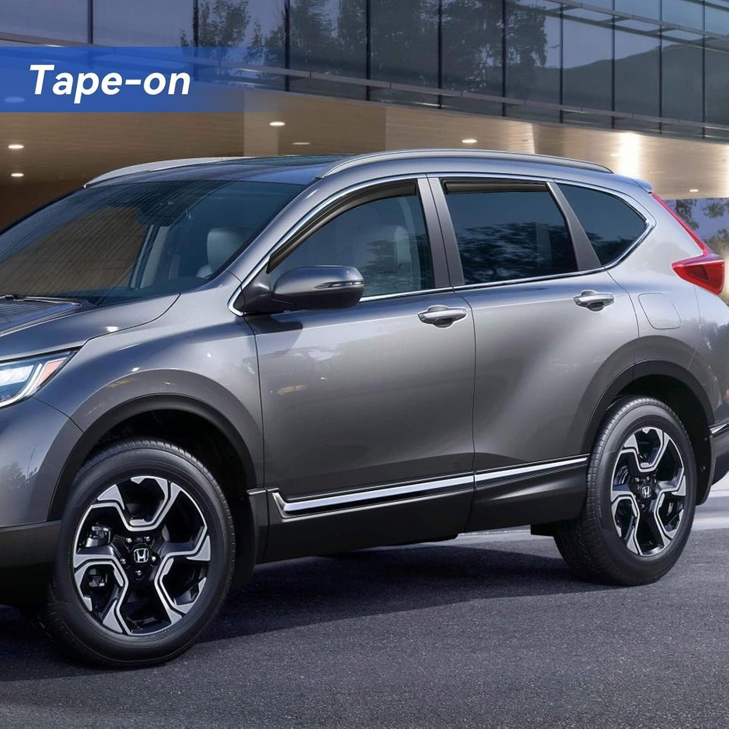 Window Visors Rain Guards for Honda CRV 2017 2018 2019 2020 2021 2022, Out-Channel Window Vent Wind Deflectors Visors Shades for 17-22 CR-V