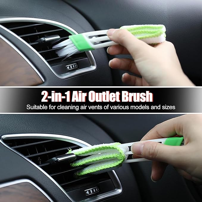 13PCS Car Detailing Brush Set, Car Detailing Brush Kit, Ultra No Soft Scratch Detailing Brush, Car Cleaning Brushes for Interior or Exterior - Professional Dusting Cleaning Supplies