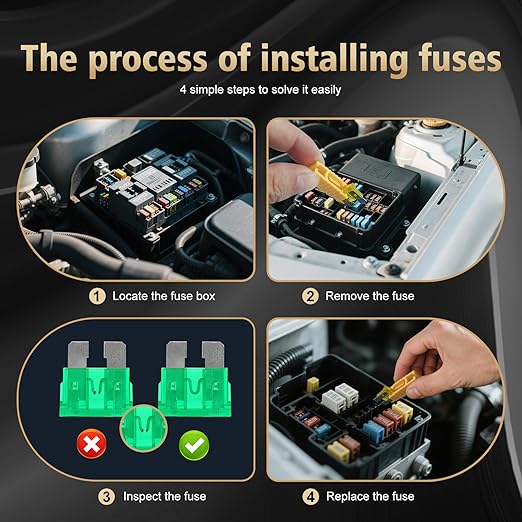 1200pcs Car Fuses Assortment Kit, 520PCS Standard Fuse Kit & 680PCS Mini Fuses + 1 Puller for Auto/RV/Truck/Motorcycle/Yacht (2A 3A 5A 7.5A 10A 15A 20A 25A 30A 35A 40A)