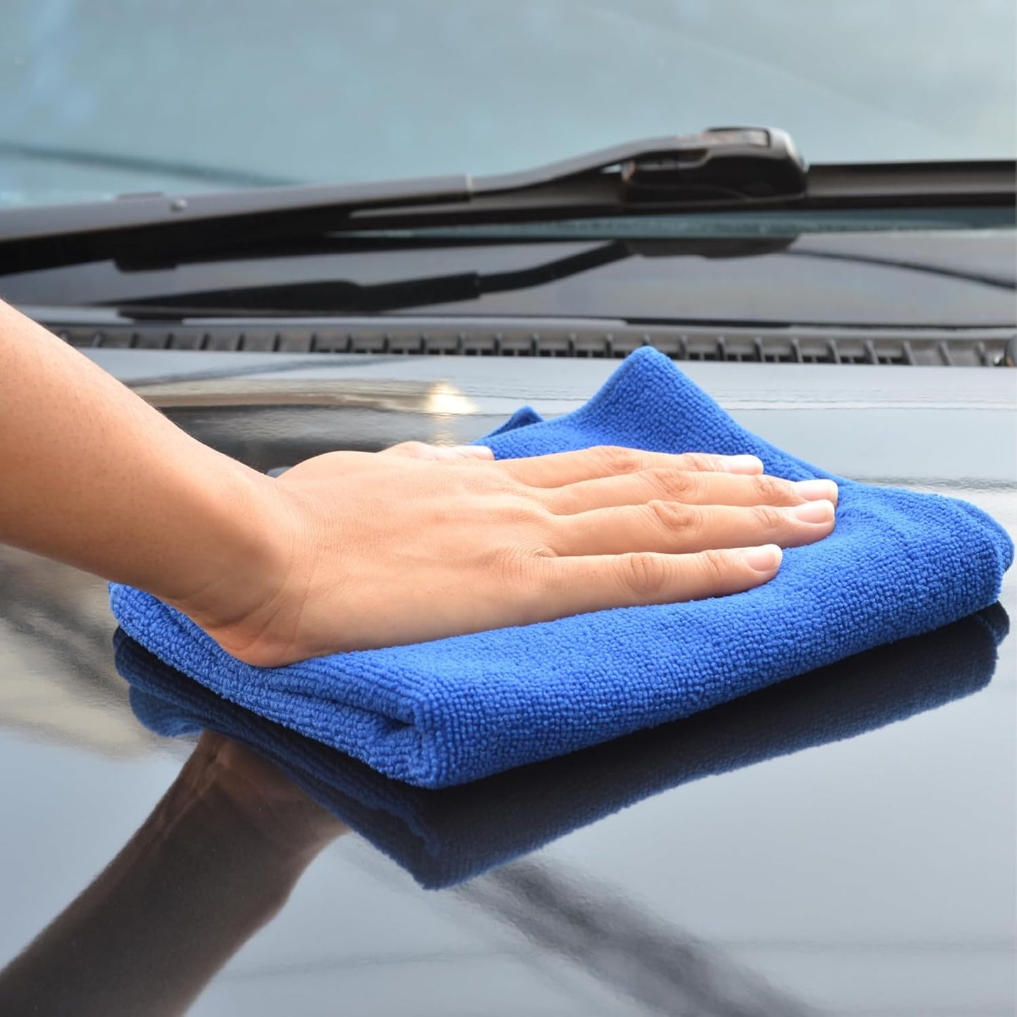 Formula 1 Super Dry Microfiber Drying Towel - Double Thick & Quick Dry - Extra Large - 24" x 24"
