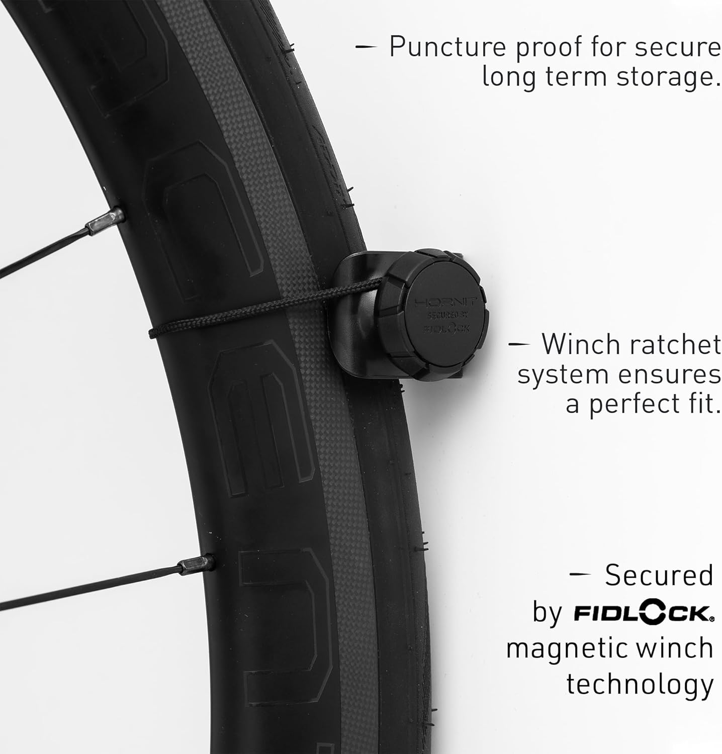 Hornit CLUG PRO | Wall Mounted Bike Rack | Secured by FIDLOCK | 5 Sizes | Easy to Install