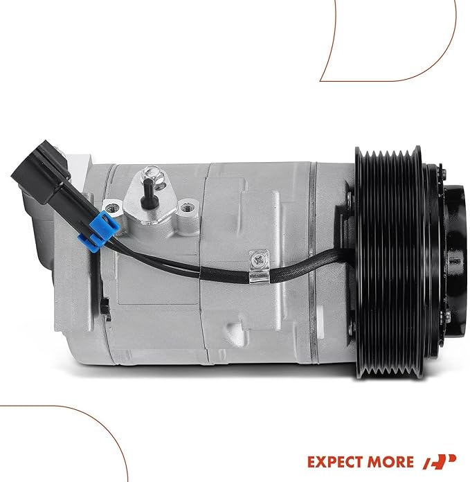 A-Premium Air Conditioner AC Compressor with Clutch Compatible with John Deere Models, 8-Groove Pulley