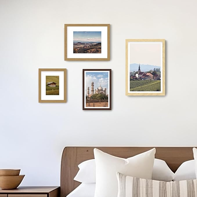 FrameWorks 2-Pack, 12x18 Matted to 11x17 Picture Frame, Black ??Classic Wooden Photo Frame with Tempered Glass, Modern Matte Finish for Prints, Posters, Certificates & Wall Decor ??Gallery-Ready