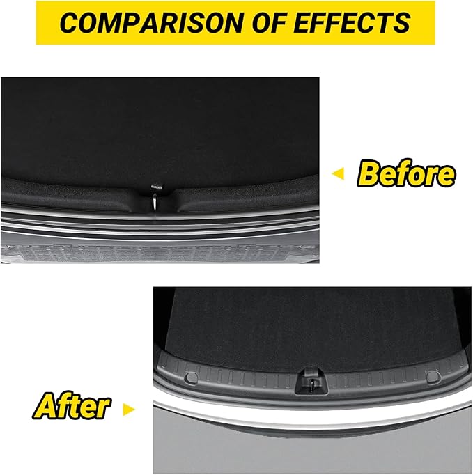2025 2026 Model Y Juniper Rear Bumper Guard 1 PCS Anti-Scratch TPE Rear Trunk Door Sill Protector for Refresh Model Y Juniper Internal Accessories