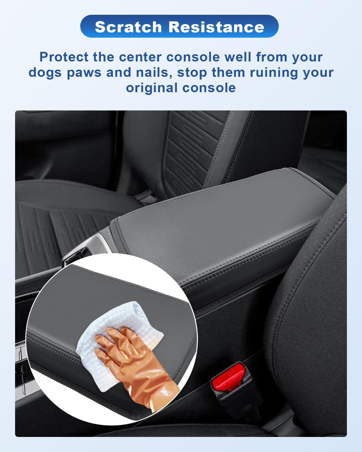 CDEFG Compatible with 2024 Hyundai Santa Cruz Tucson Center Console Cover for 2022-2024 Santa Cruz Accessories Armrest Cover Tucson Middle Console Pad Arm Rest Cushion