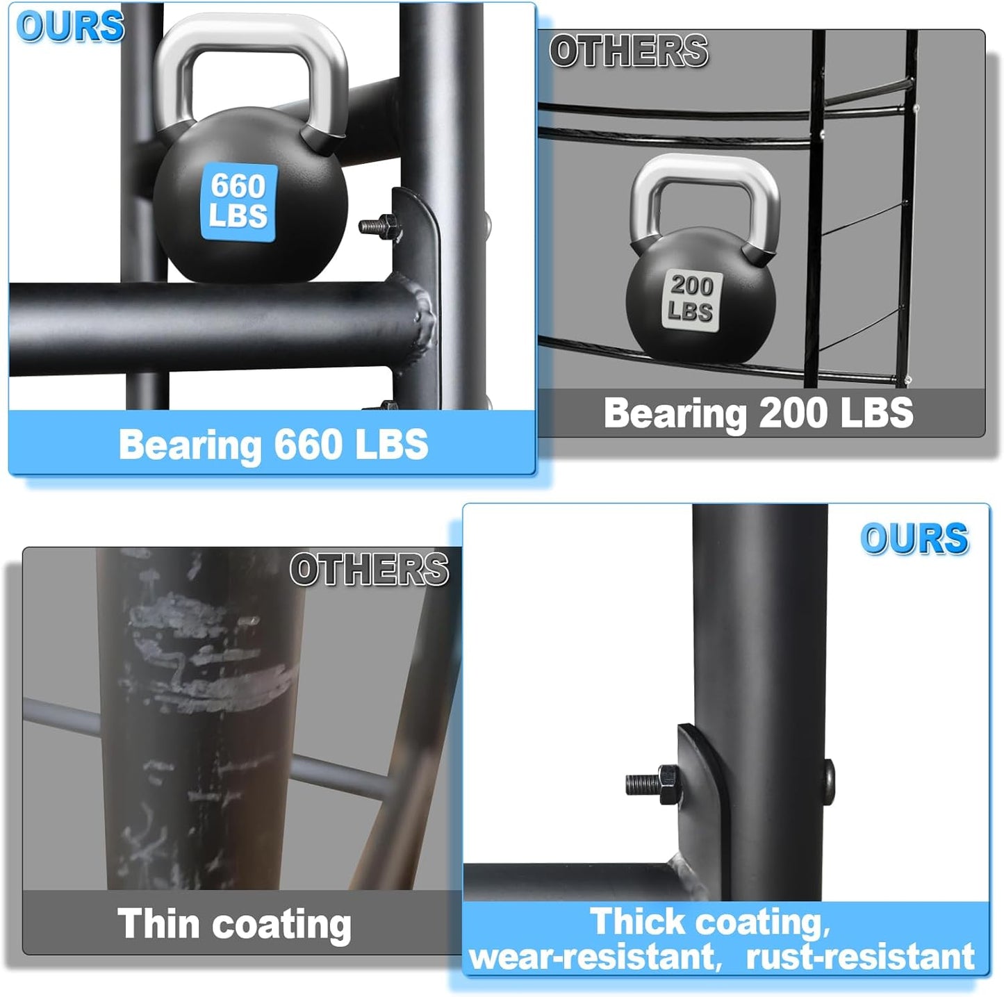 Rolling Tire Rack For Garage,Tire Storage Rack,Adjustable Metal With 4 Self-Locking Swivel Caster,Height 59”, With a Heavy-Duty Load Capacity Of 660 Pounds