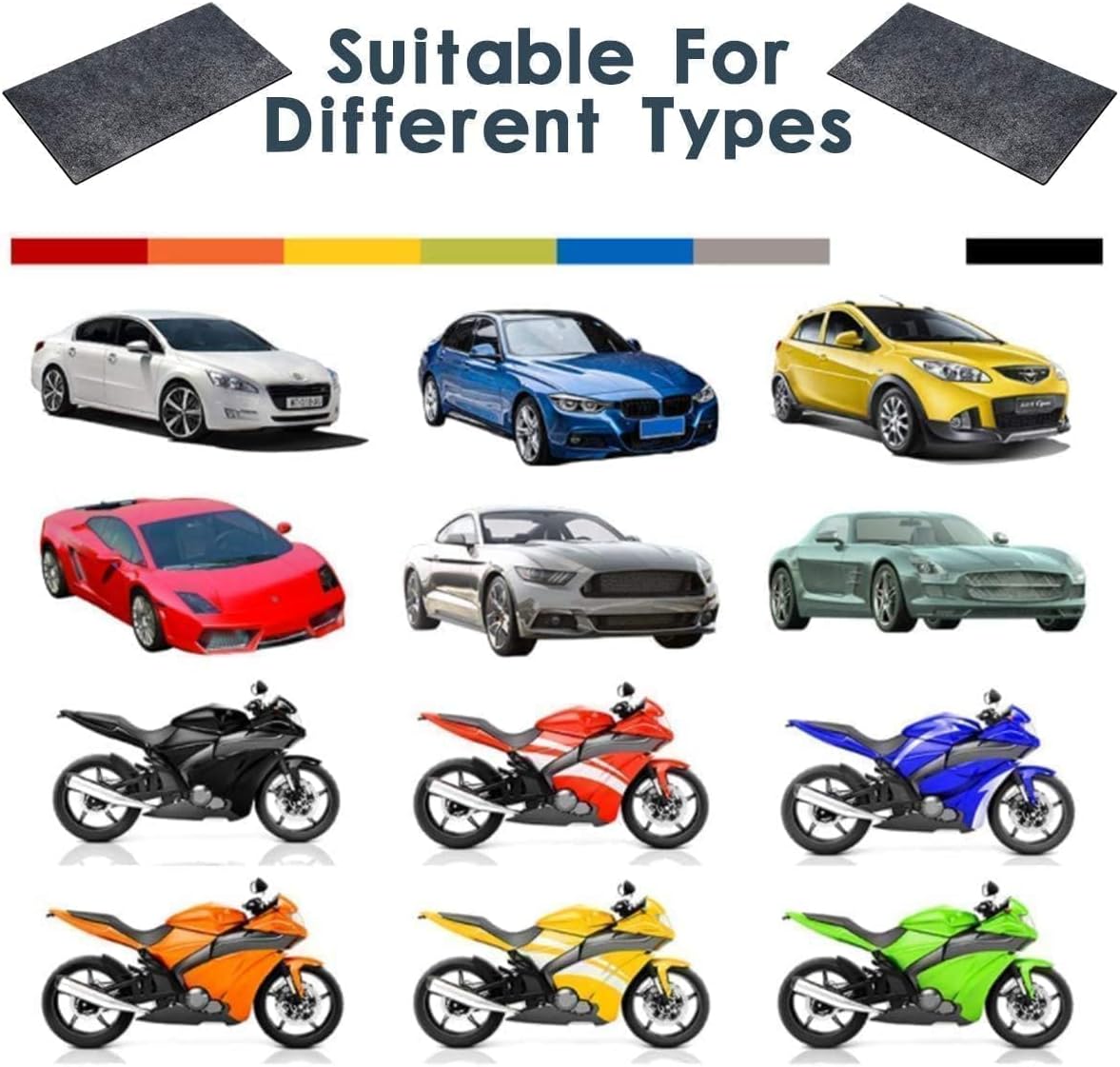 Car Scratches Remover,6 Pack 2025 Nano Sparkle Cloth for Car Scratches Multi-Purpose Nano Magic Cloth Easy to Repair Paint Scratches,Water Spots Surface Polishing