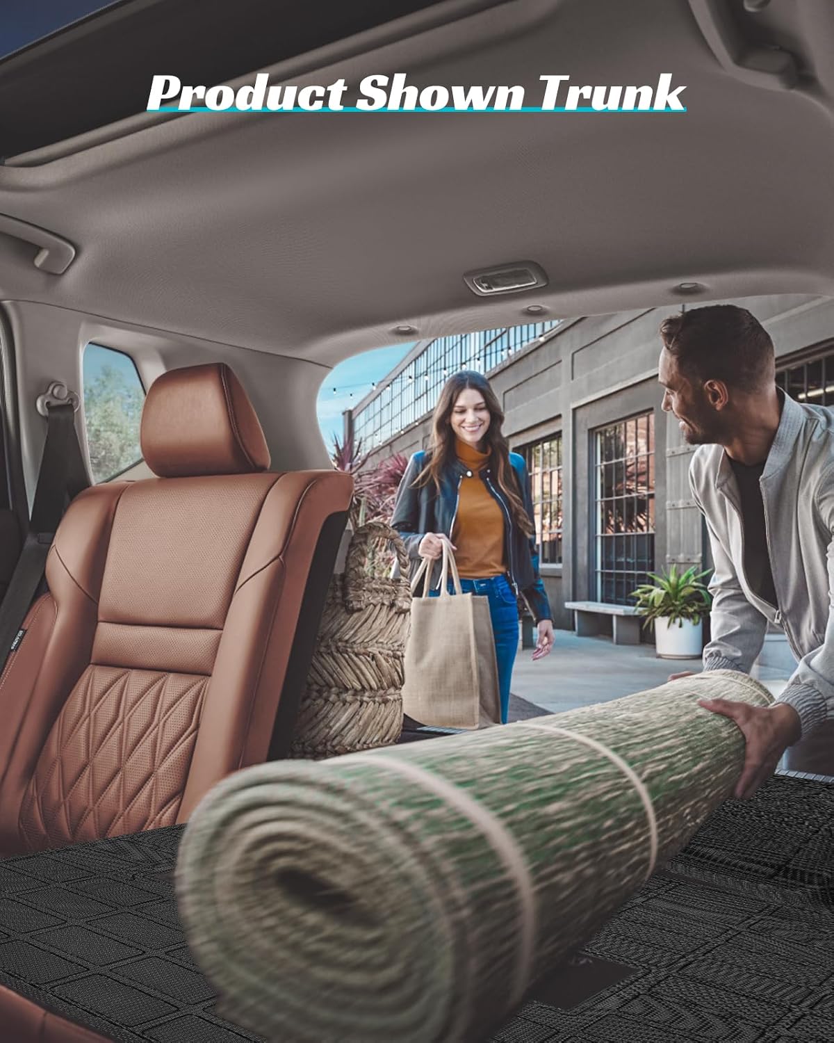 Floor Mats Full Set for Nissan Rogue 2021-2025 Accessories, All Weather Floor Mats Cargo Liner for Back of SUV, Rubber Mats for Car Floor, Custom Fit laser Tech Mat Heavy Duty Trunk Liner Black