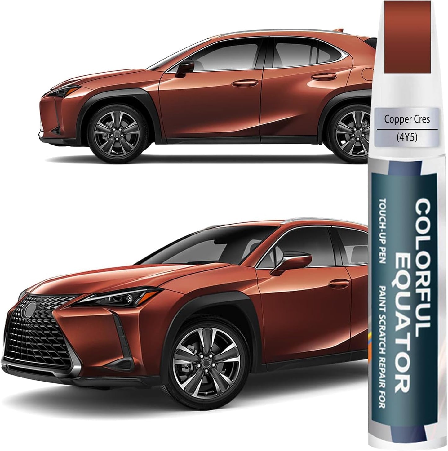 Copper Cres(4Y5) Touch Up Paint for Lexus, Car Paint Pen Scratch Repair Two-In-One Touch Up Paint, Premium Car Scratch Remover for Deep Scratches