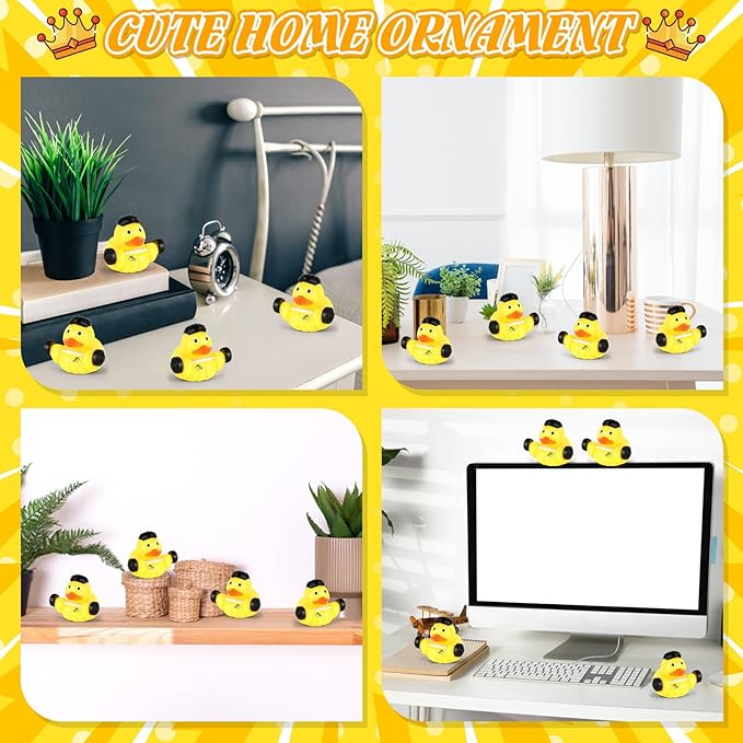 BOZILY Muscular Rubber Duck, Funny Rubber Ducks for Car Dashboard Decorations, Weightlifting Novelty Gift for Gym Lovers, Fitness Enthusiasts, Bodybuilders