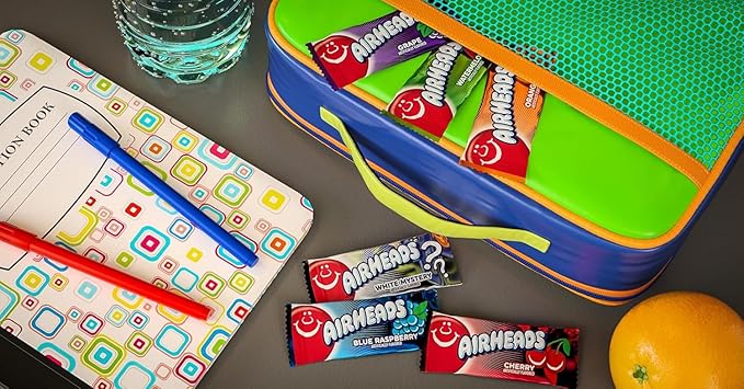 Airheads Mini Bars, Halloween Trick or Treat Candy, Assorted Flavors Variety Pack, Individually Wrapped Bulk Candy for Adults & Kids, Non-Melting, Party, 25 Pound Box