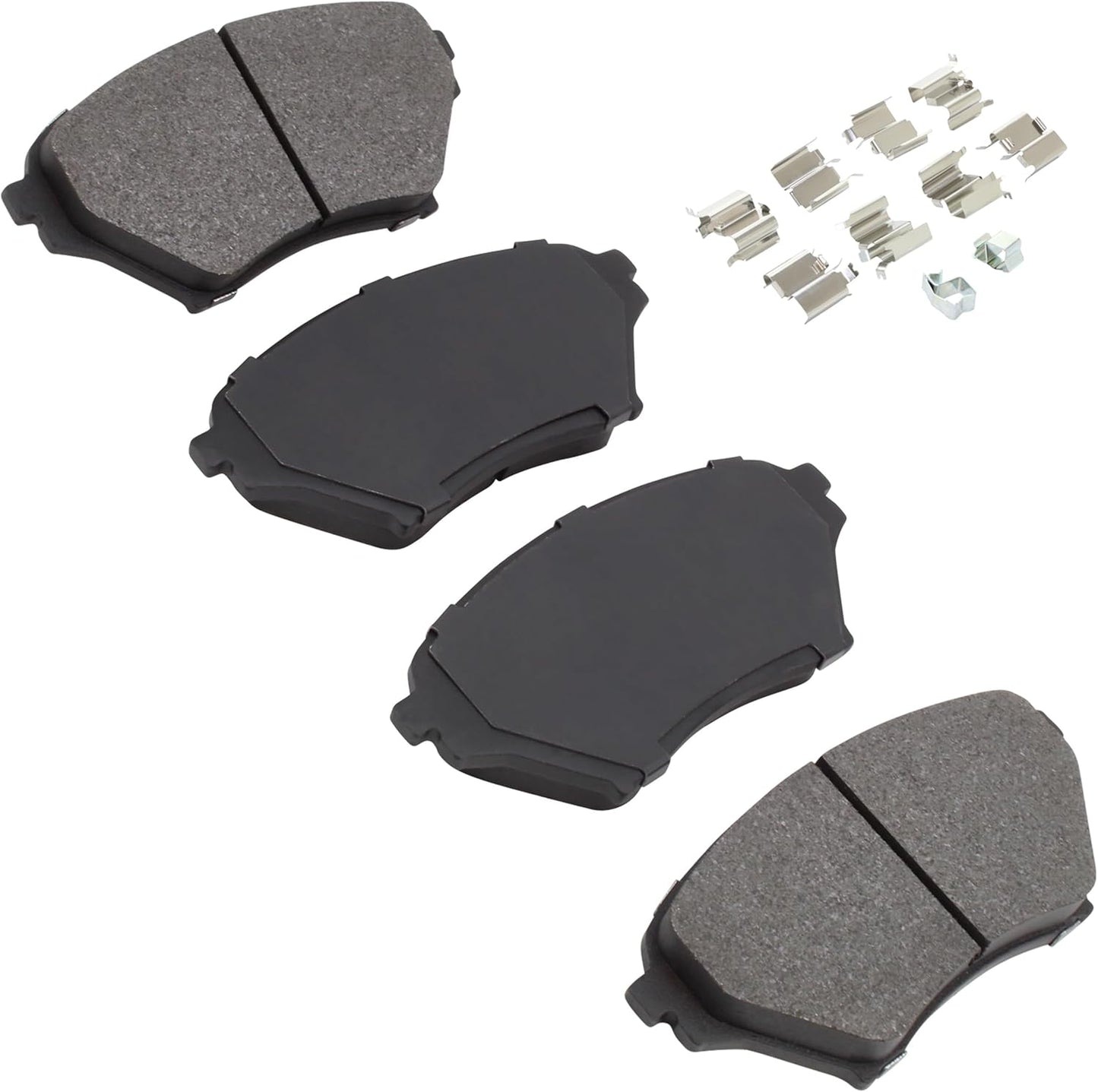 Premium Semi-Metallic Front Brake Pads (1001-0890M) Compatible with Mazda Miata 2001-2005