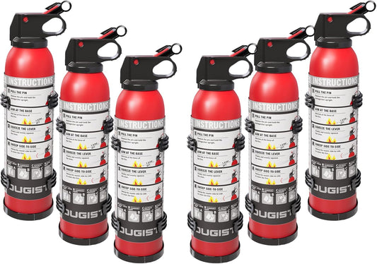 Dry Stop Fire Extinguisher for Home & Vehicle - 600g Dry Chemical Powder Fire Extinguisher | Grease & Electrical Fire Extinguisher for Kitchen, Car, Portable (6-Pack)