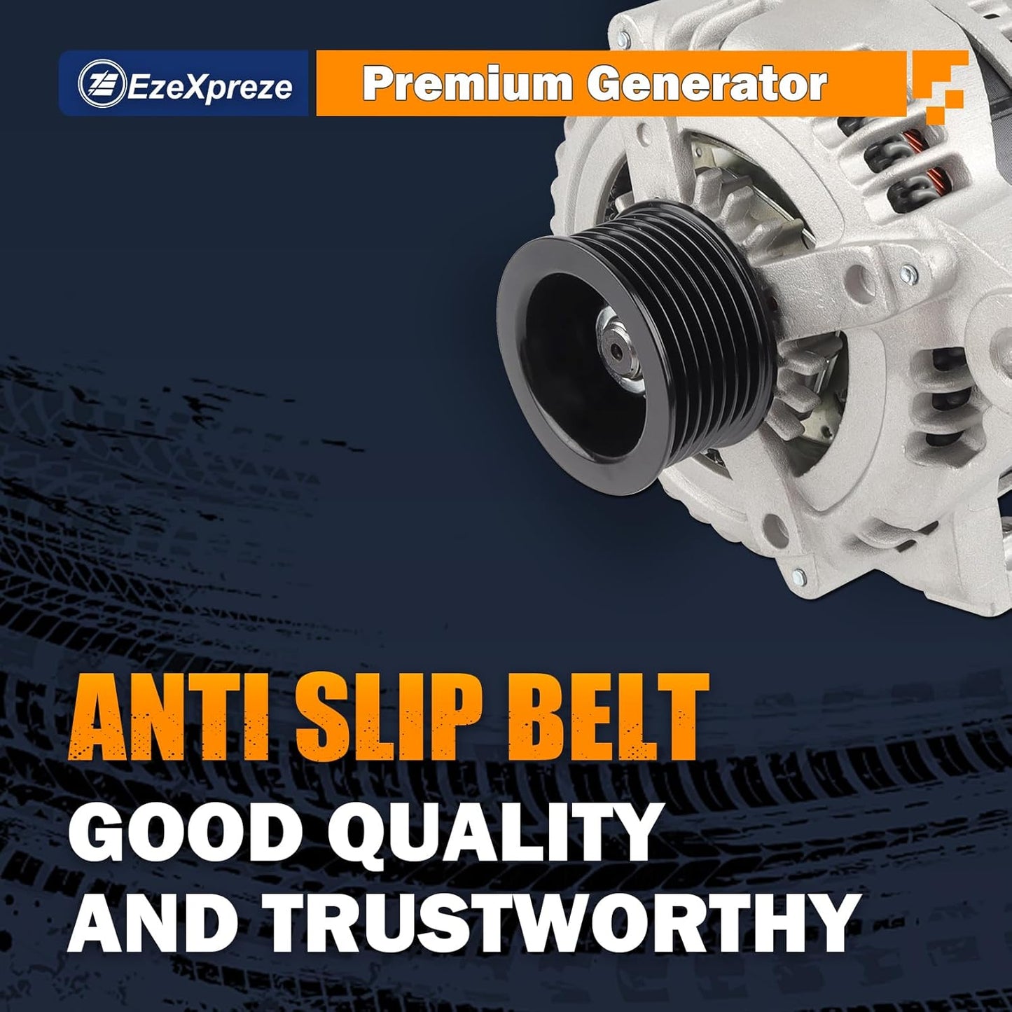 Ezexpreze 11034N Alternator Compatible with Toyota Camry 04-06, Highlander 04-07, Solara 04-08 & Scion tC 05-10, L4 2.4L, 12V 100Amp Clockwise 7-Groove Pulley, OE# 104210-3880, 27060-0H100