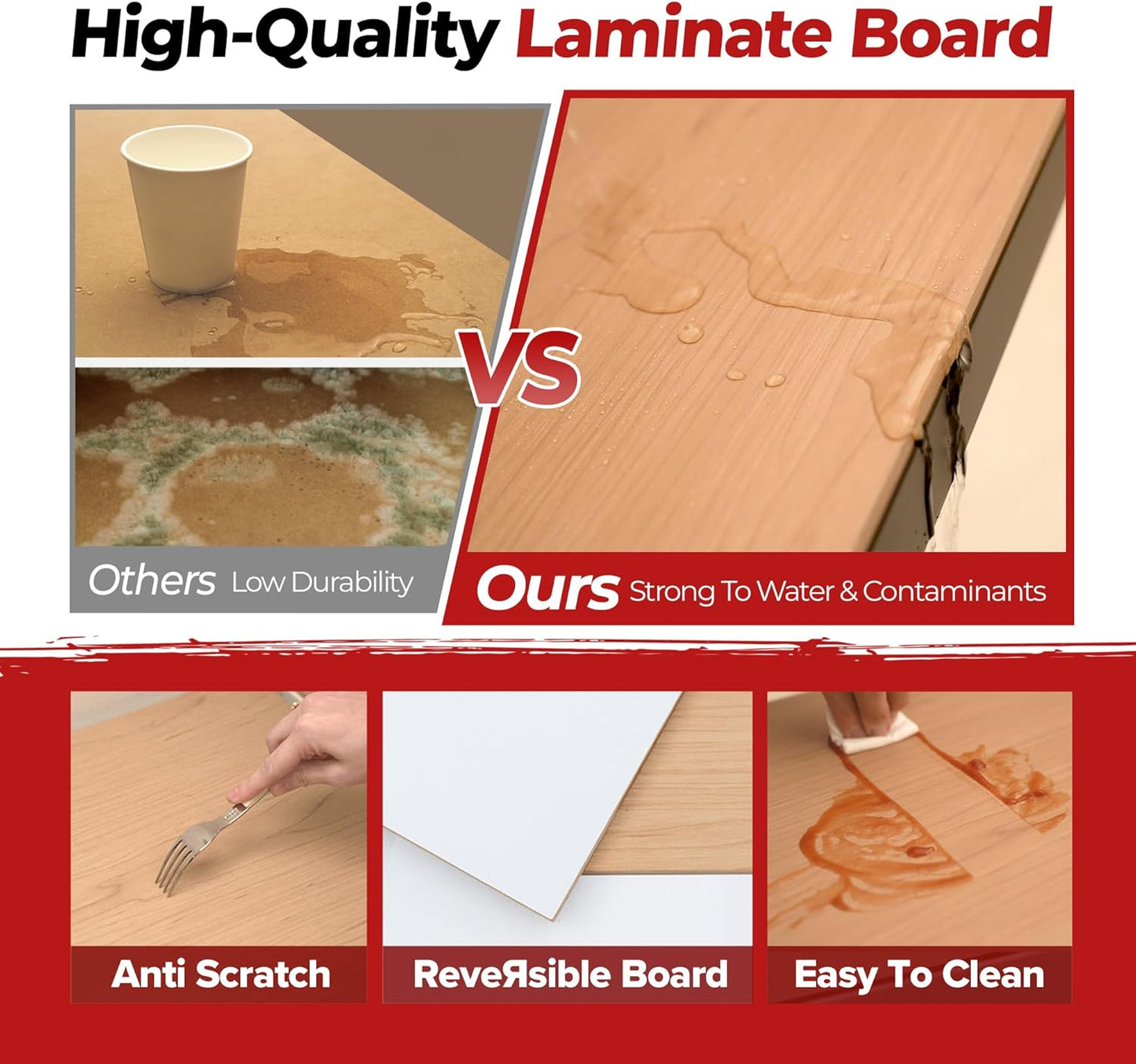 HOMEDANT 5 Tier Laminated Boltless Heavy Duty Garage Storage Adjustable Wide Size Metal Shelving Unit Utility Rack Shelves Organization Multipurpose Shelf Shed Warehouse 47.7"W x 24.1"D x 71.3"H 4Pack