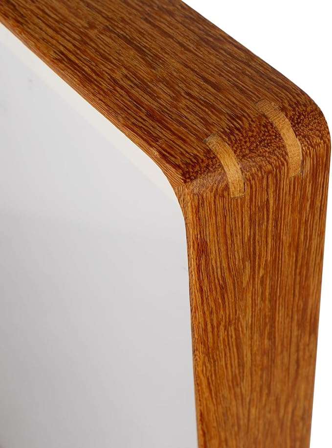 Natural Wood Photo Frames Inspired Tabletop Picture Frame with Mat, Vertical or Horizontal Display (Teak, 12x16 matted to 8.5x11)