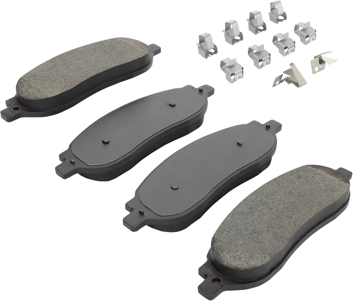 Premium Semi-Metallic Rear Brake Pads (1001-1068M) Compatible with Ford F-250 Super Duty 2005-2007, Ford F-350 Super Duty 2005-2007