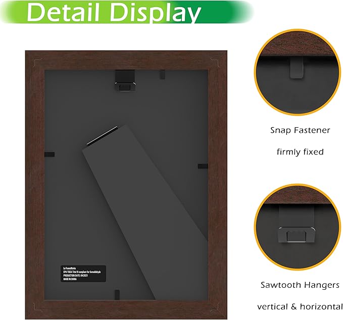 FrameWorks 2-Pack, 5x7 Matted to 4x6 Picture Frame, Mahogany ??Classic Wooden Photo Frame with Tempered Glass, Modern Matte Finish for Prints, Posters, Certificates & Wall Decor ??Gallery-Ready