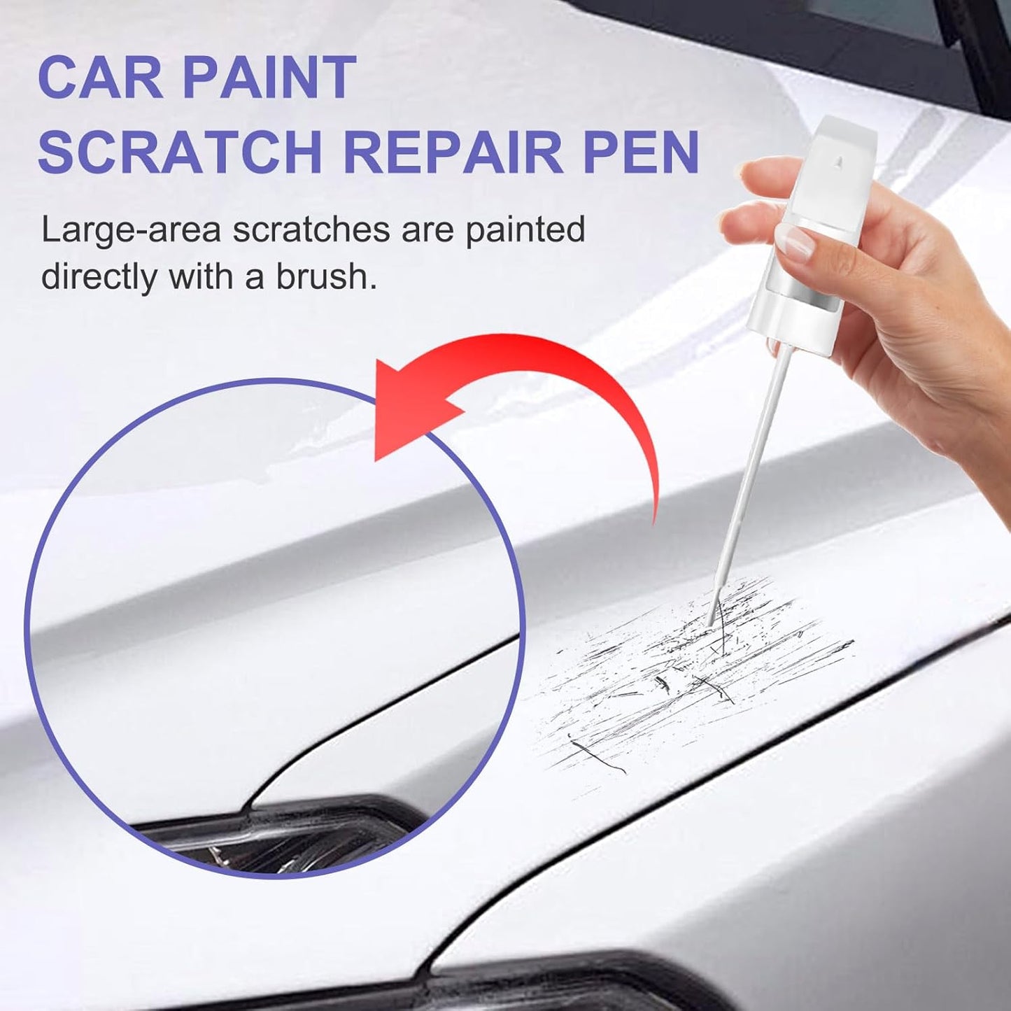 Touch Up Paint for BMW Titan Silver(354)-Exact Match–Chips and Nicks TouchUp Paint Pen Scratch Repair Car Accessories Car Paint Pen for Erase Car Scratches