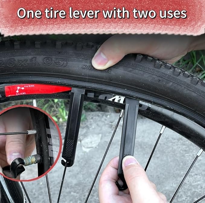 Bike Tire Repair Kit, 80 PCS Bike Tube Patch Kit with Bike Tire Levers, Bike Tire Patch and Tire Repair Glue, Bike Patch Kit for Mountain and Road Bike