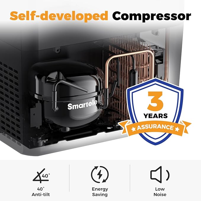 Setpower RF25 12V Refrigerator 27 Quart Portable Electric Cooler for Vehicles Car Freezer With 12/24V DC Car Refrigerator 12V Portable Fridge for Car Camping Truck Van RV SUV Road Trip Travel