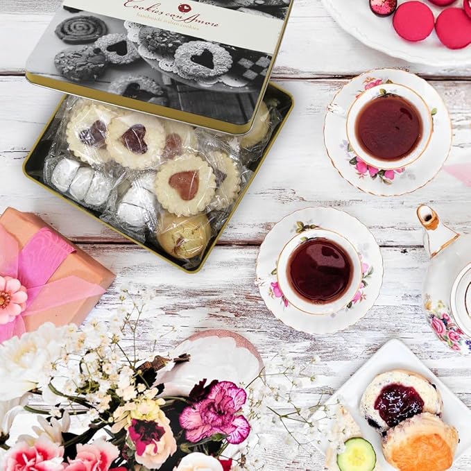 Assorted Italian Cookies Gift Box 2lb - Individually Wrapped Traditional Gourmet Cookies - Premium Cookie Basket for Holidays, Birthdays, Thank You & Celebrations