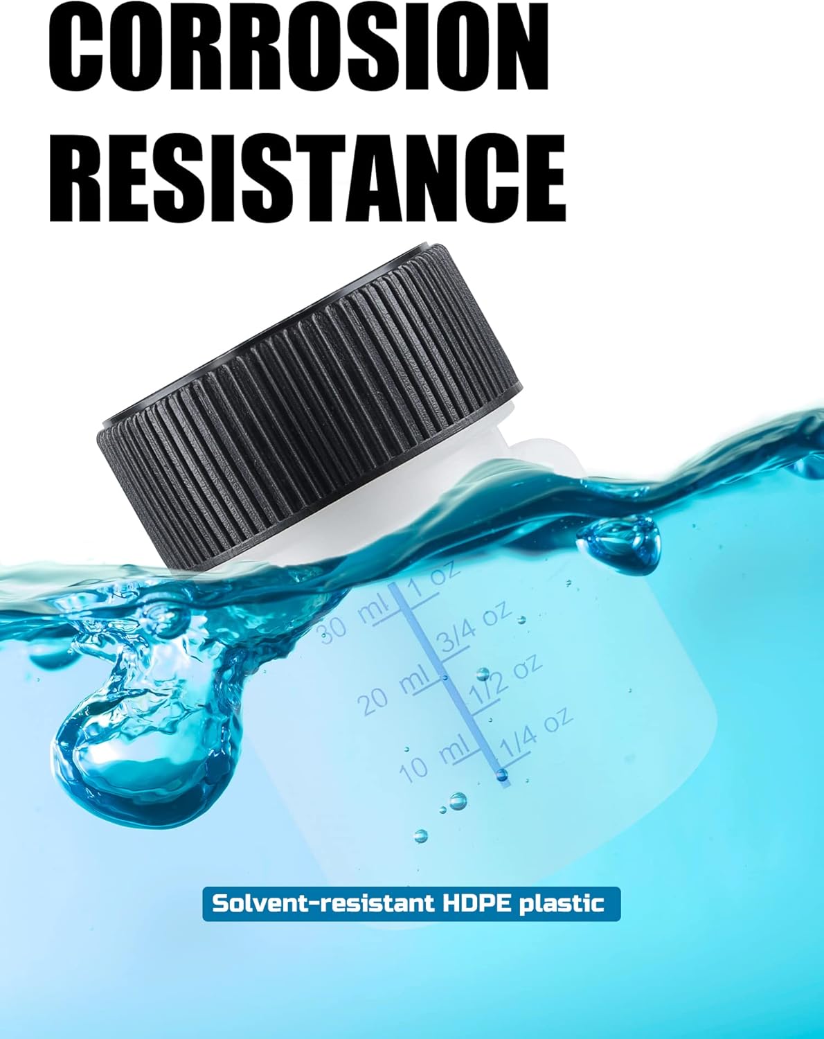 Lichamp Touch Up Paint Container, 50-Piece 1 oz Paint Touch Up Bottles with Brush, 1 Ounce (30ml) A150TP