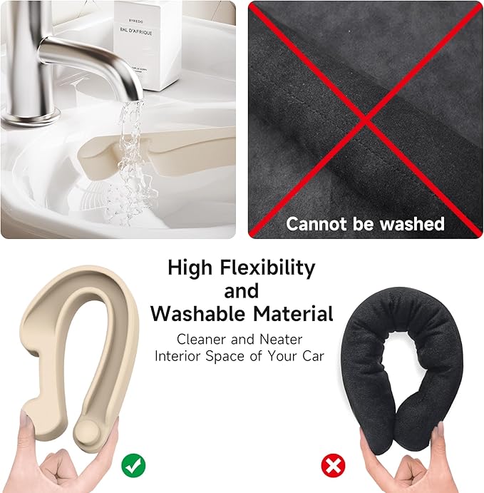 Car Seat Gap Filler Set of 2, Soft Foam Multifunctional Seat Side Gap Filler with Organizer & Hook Function, 3in1 Gap Stopper Universal Fit Car SUV Truck Fill The Gap Between Seat & Console