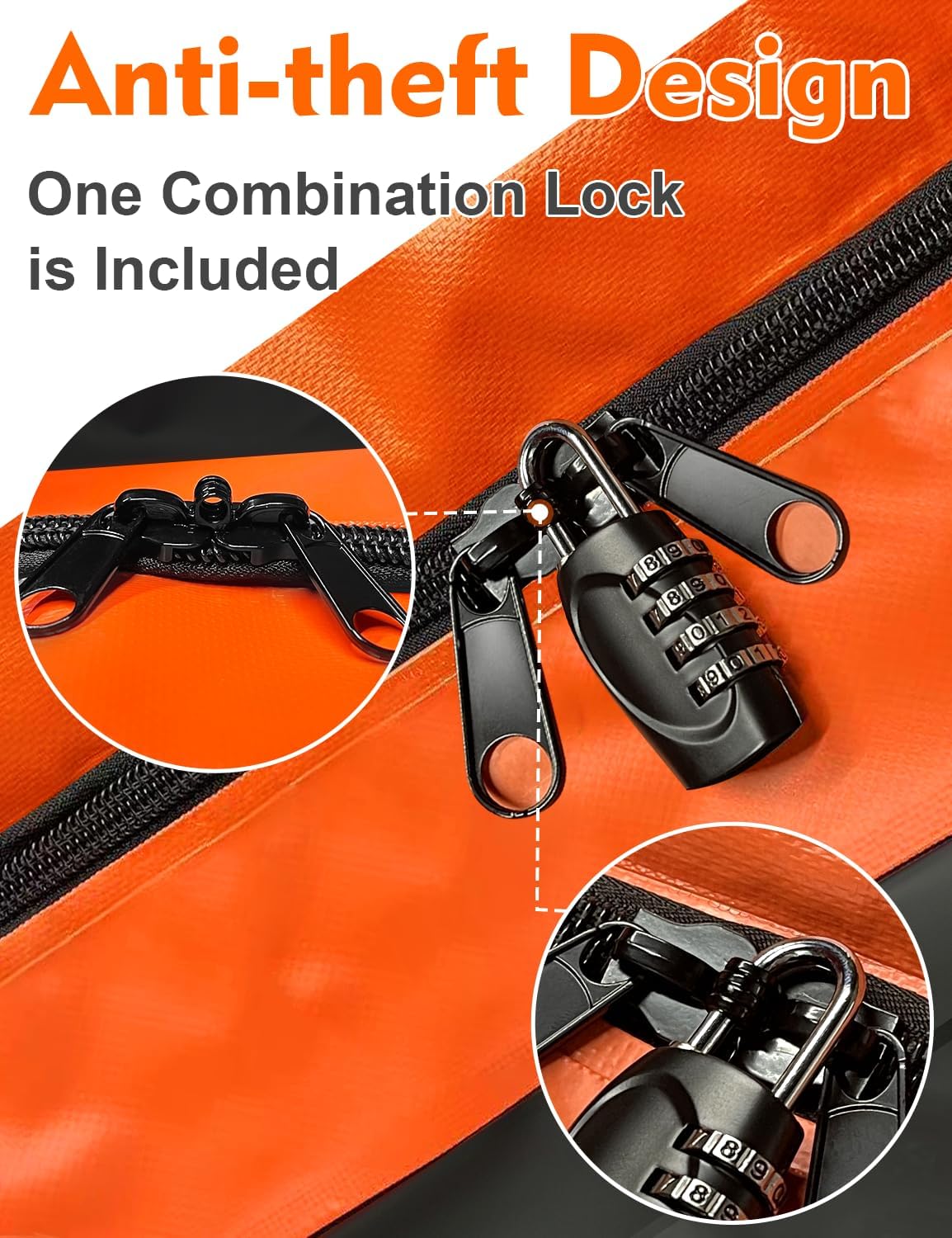 FIVKLEMNZ 30 Cubic Car Rooftop Cargo Carrier Roof Bag Waterproof for All Top of Vehicle with/Without Rack Includes Topper Anti-Slip Mat + Reinforced Straps + 6 Door Hooks + Luggage Lock