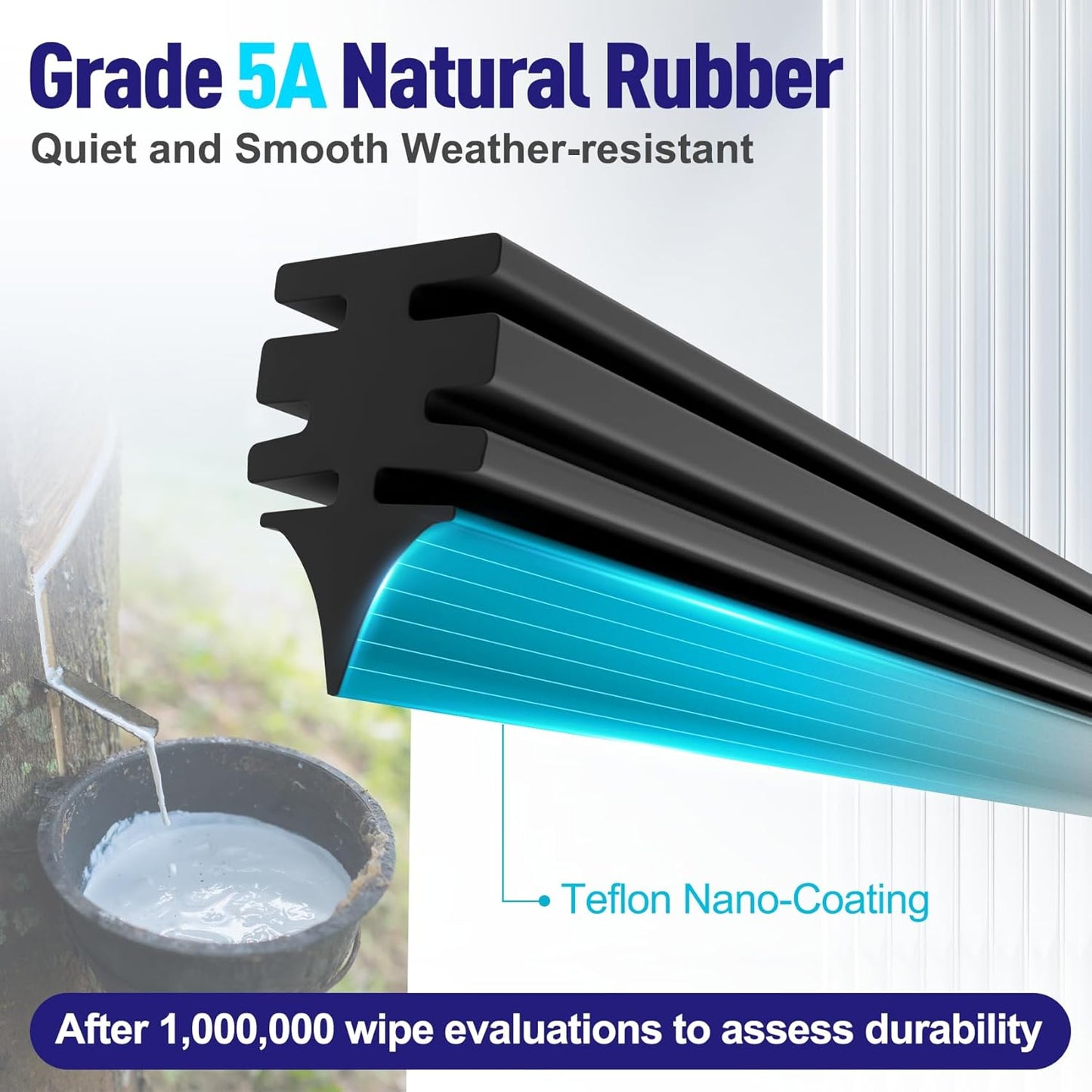 AJK Windshield Wiper Blade, OEM Quality Front Windshield Wipers for Honda Accord 2013 2014 2015 2016 2017, 26" 19" Window Blades (Set of 2)