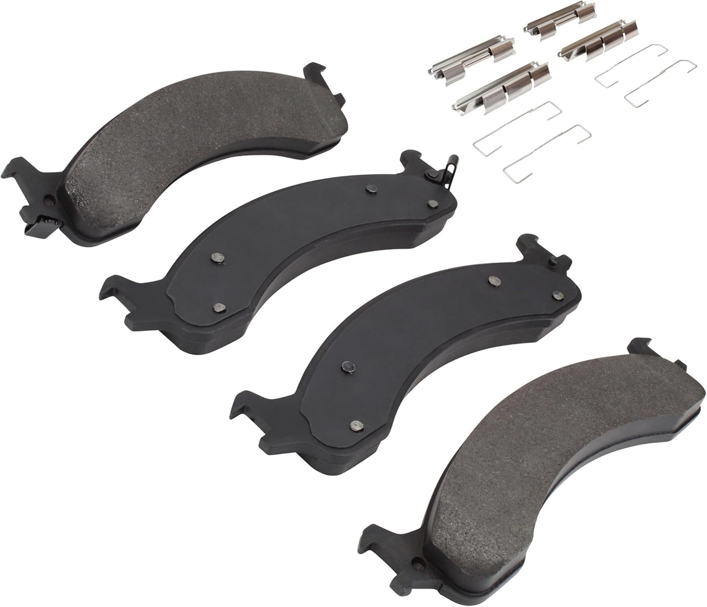 Premium Semi-Metallic Front Brake Pads (1001-0859M) Compatible with Dodge Ram 2500 2002-2002, Dodge Ram 3500 2002-2002, Dodge Ram 4000 2000-2002, Dodge Ramcharger 1999-2000