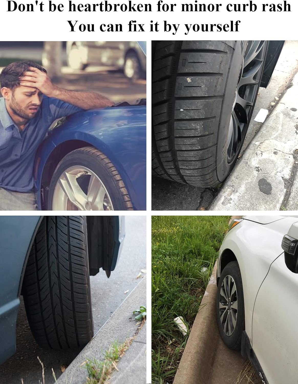 SYOAUTO Gloss Black Rim Touch Up Paint, Car Wheel Scratch Repair Touch Up Paint Pen, Universal Color Rim Wheel Paint (Gloss Black)