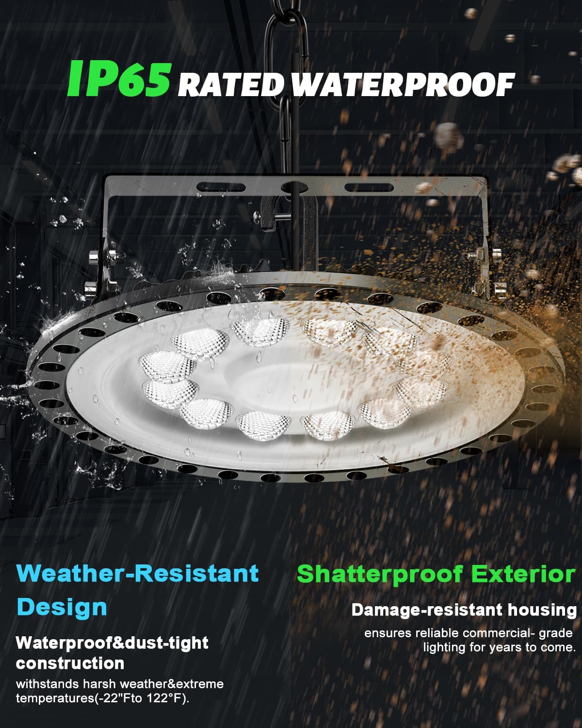 Viugreum 20 Pack 200W UFO LED High Bay Lights, 20,000LM 120V, 5000K Daylight, Alternative to 900W MH/HPS for Garage, Workshop, Barn, Factory, Warehouse