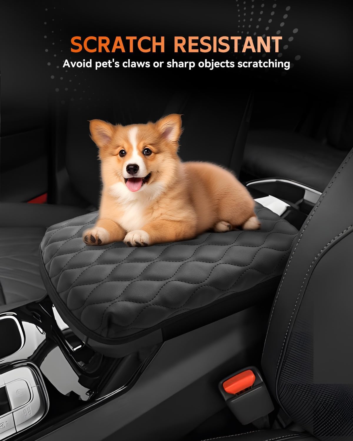 CDEFG for Kia Telluride 2020-2025 Center Console Cover Armrest Box Cover for 2021 2022 2023 2024 2025 Telluride (LX, S, EX, SX, SX Prestige) Accessories Console Arm Rest Protector