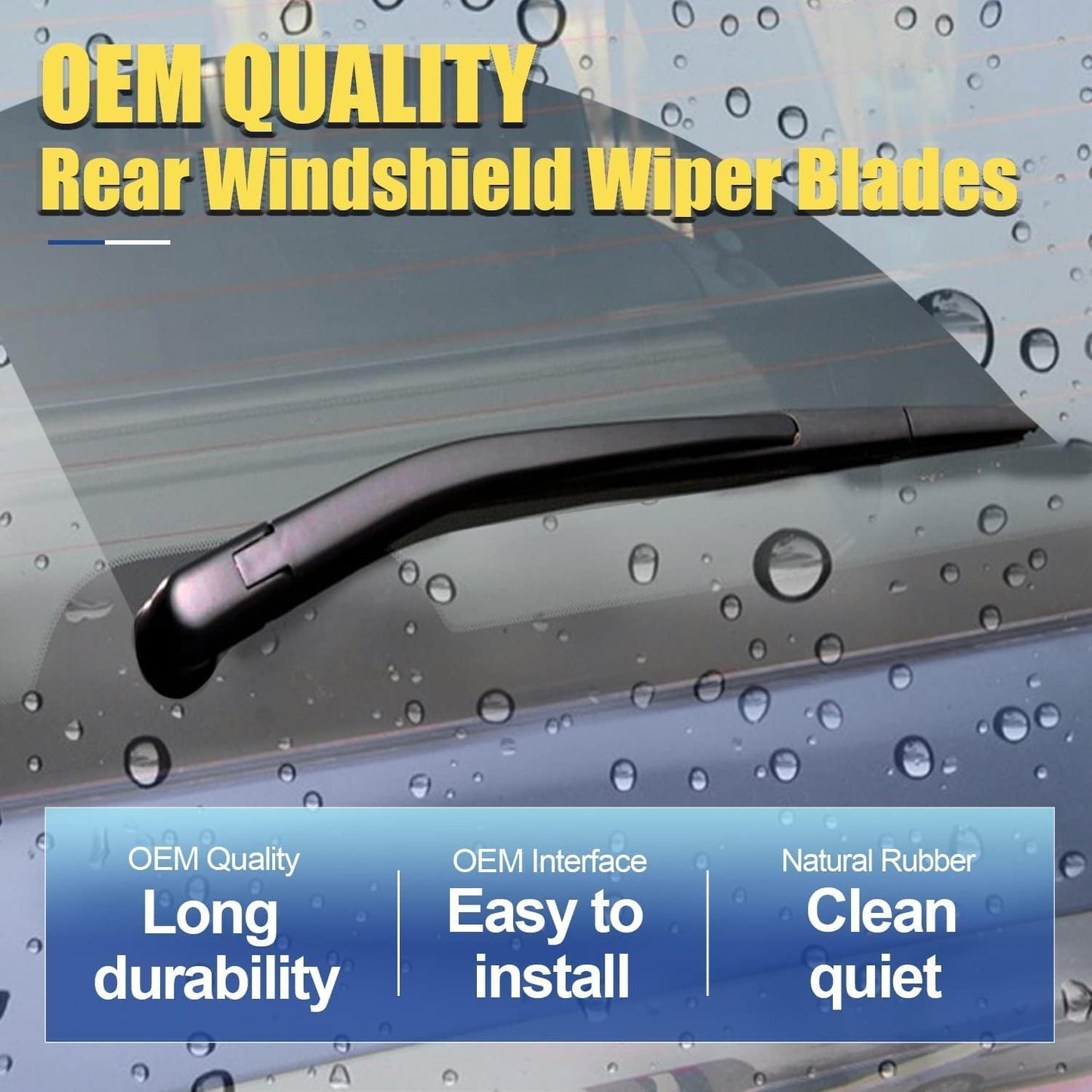 3 wipers Replacement for 2019 2020 2021 Infiniti QX50 Original Equipment Windshield Wiper Blades Set 26"+18"+12" (Set of 3) U/J HOOK