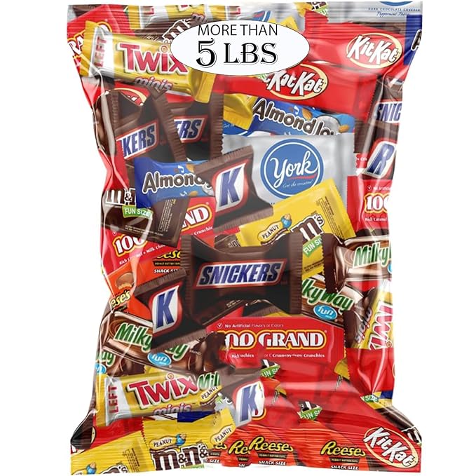 Assorted Chocolate Candy Variety Pack - Assorted Bulk Chocolate Mix - Individually Wrapped Party Chocolate Assortment - Chocolate For Every Occasion More Than 5 Pounds