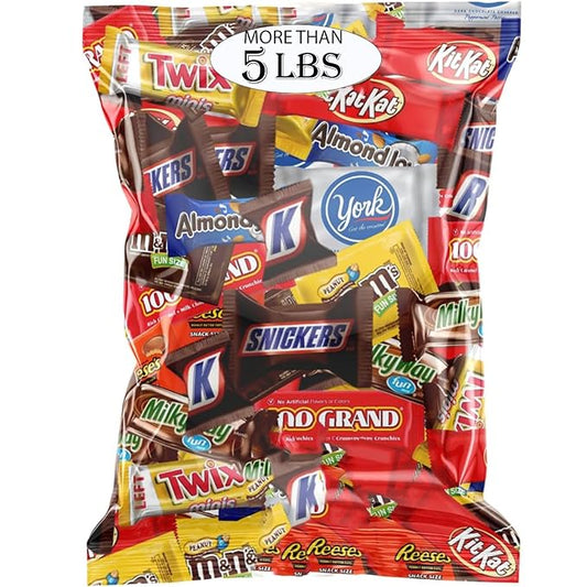 Assorted Chocolate Candy Variety Pack - Assorted Bulk Chocolate Mix - Individually Wrapped Party Chocolate Assortment - Chocolate For Every Occasion More Than 5 Pounds