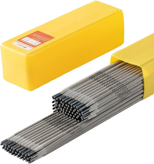 E7018 Welding Rods 3/32" 2.2LB - Carbon Steel Stick Electrodes with Low Spatter & Easy Slag Removal for ARC Welding, Home Repair, Construction