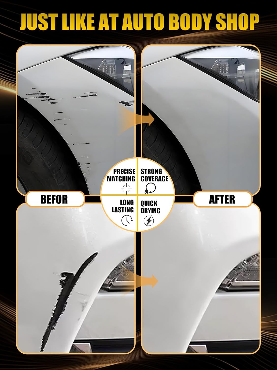 Black Obsidian/Super Black(KH3) Touch Up Paint Compatible with Nissan, Exact Match Car Paint Pen Automotive Scratch Repair Remover Kit Quick & Easy Solution for Vehile Chips and Nicks