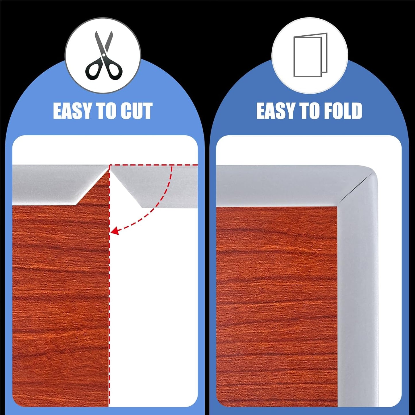 Rubber Edge Trim, Flexible Edge Banding, 1/2"(12mm) U Channel Furniture Edge Protector, Self Adhesive Edge Guards for Plywood, Wood, Glass Parts, 20Ft, Grey Color