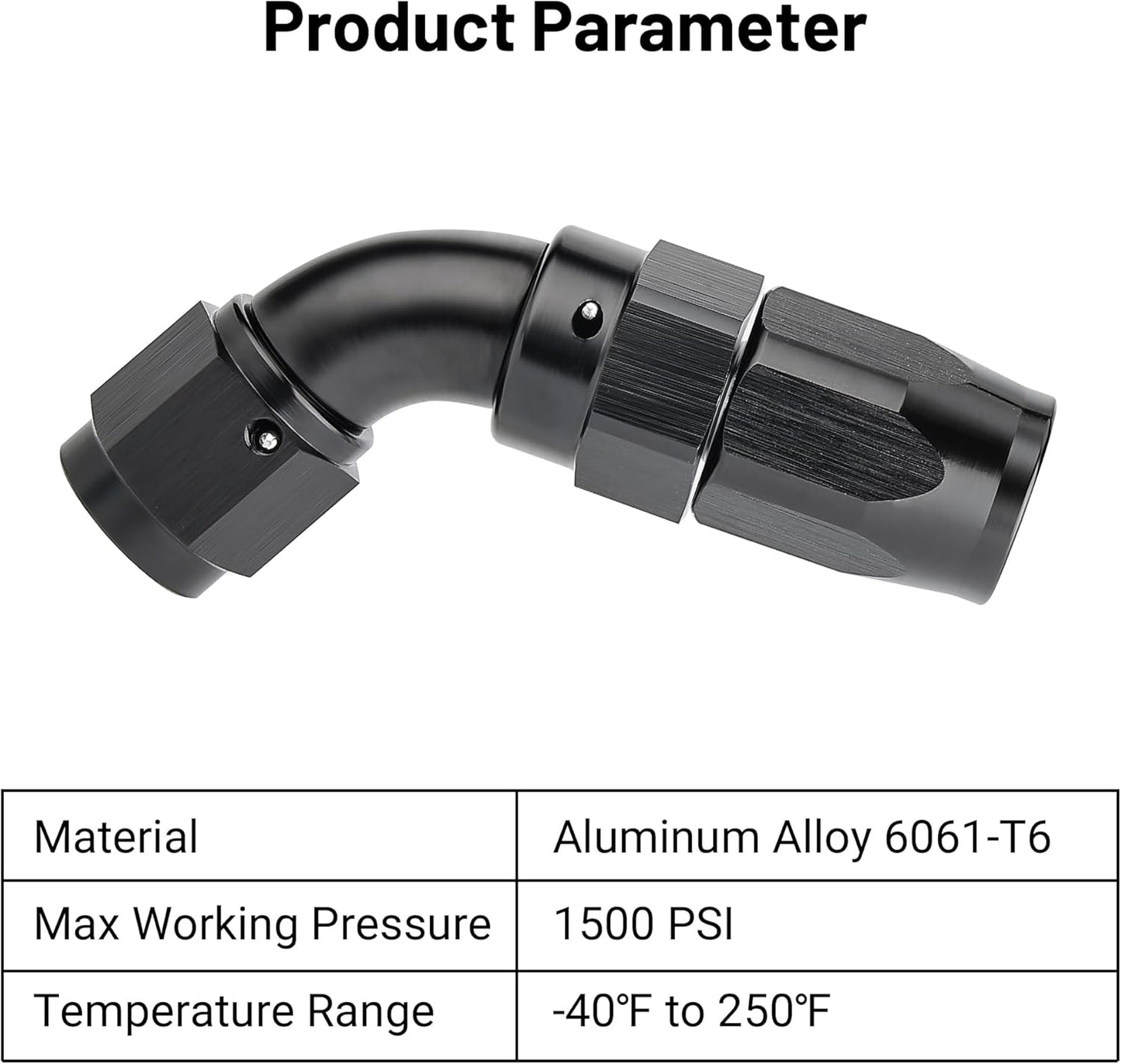 EVIL ENERGY 4AN 60 Degree One Piece Full Flow Hose End Fitting Swivel For CPE Braided Hose