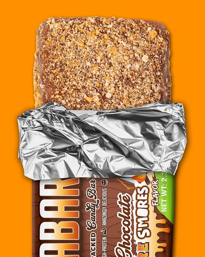 Anabar Protein Bar, The Protein-Packed Candy Bar, Amazing Tasting Protein Bar, No Sugar Alcohols, High Protein, Amazingly Delicious, 20 Grams of Protein (12 Bars, Milk Chocolate Campfire S'mores)