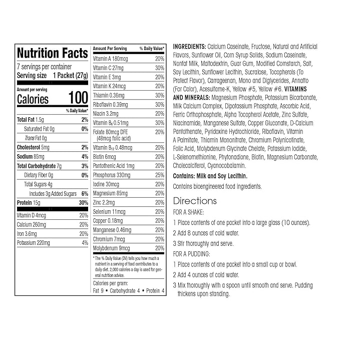 WonderSlim Meal Replacement Shake, Vanilla Cream, 15g Protein, 24 Vitamins & Minerals, Gluten Free (7ct)