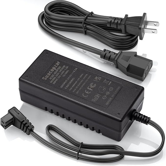 AC Power Cord 100~240V for Car Refrigerator, 60W AC Power Adapter Compatible for 60W 12V Refrigerator Car Freeze, 14.5V Car Fridge Freezer Part Compatible with Most Brands Car Refrigerator