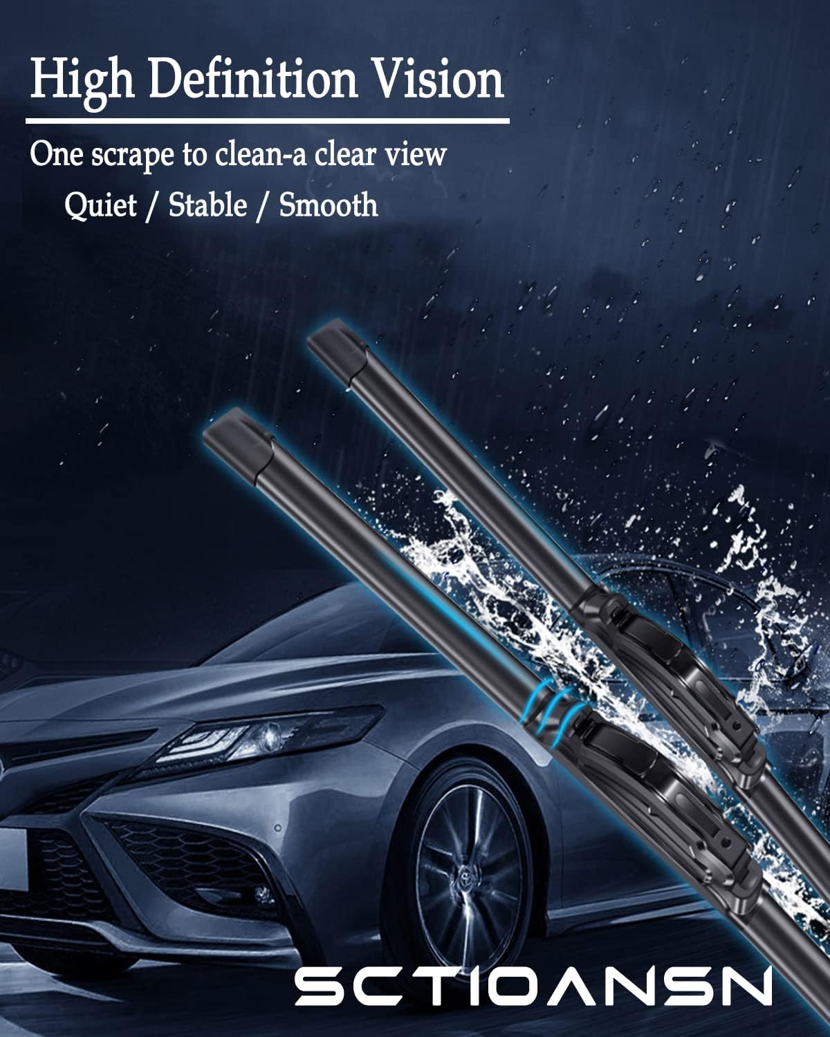 3 Wipers Set for Lexus CT200h 2011 2012 2013 2014 2015 2016 2017 Windshield Wiper Blades Original Equipment Replacement Front and Rear- 26"/18"/8A" (Pack of 3) J- HOOK