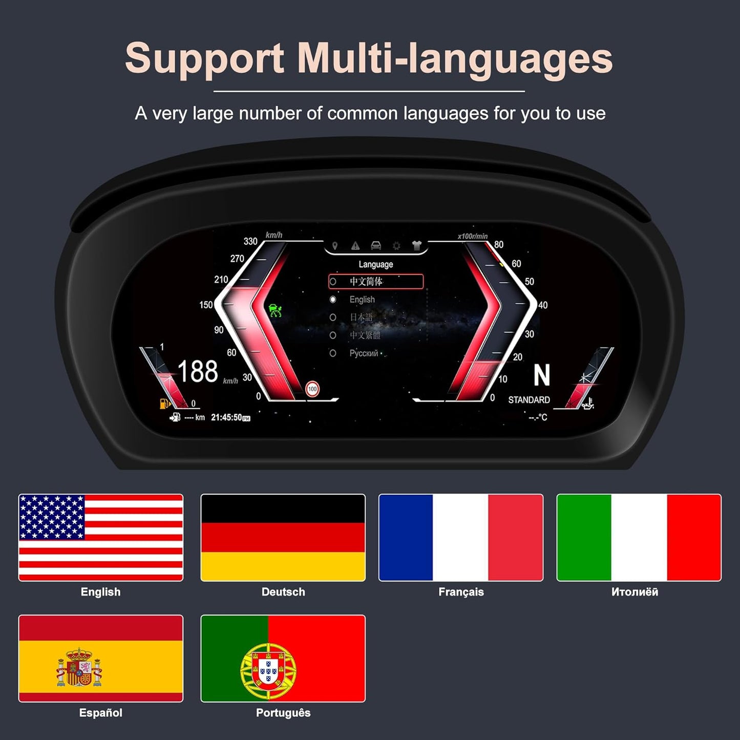 Speedometer Instrument for BMW E90 E91 E92 E93 2005-2012 CCC CIC, 10 inch Linux System Original Car Information Display Digital Cluster Dashboard Screen