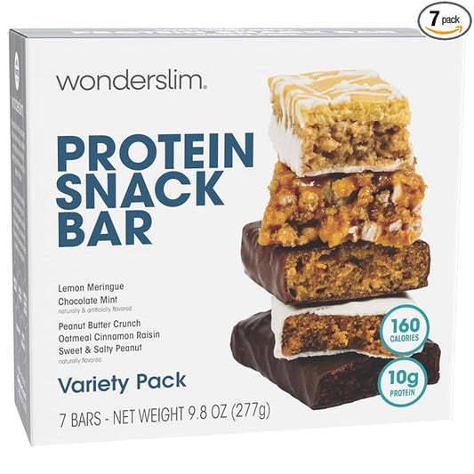 WonderSlim Protein Snack Bar, Variety Pack, (7ct)