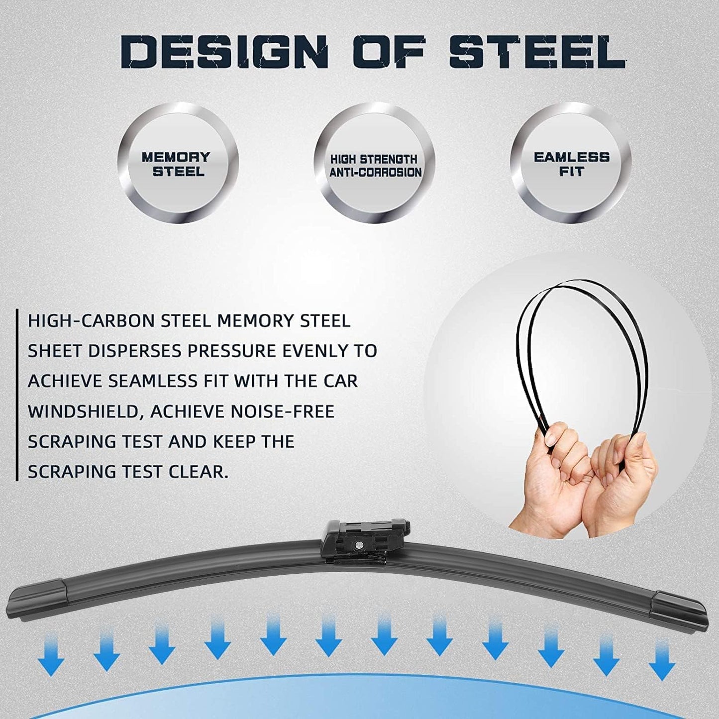 AUTOBOO 24"+19" Windshield Wipers Blades Replacement for Honda CRV CR-V 2023 2024 2025 with 10 Inch Rear Wiper Blade -Original Factory Quality (Pack of 3)