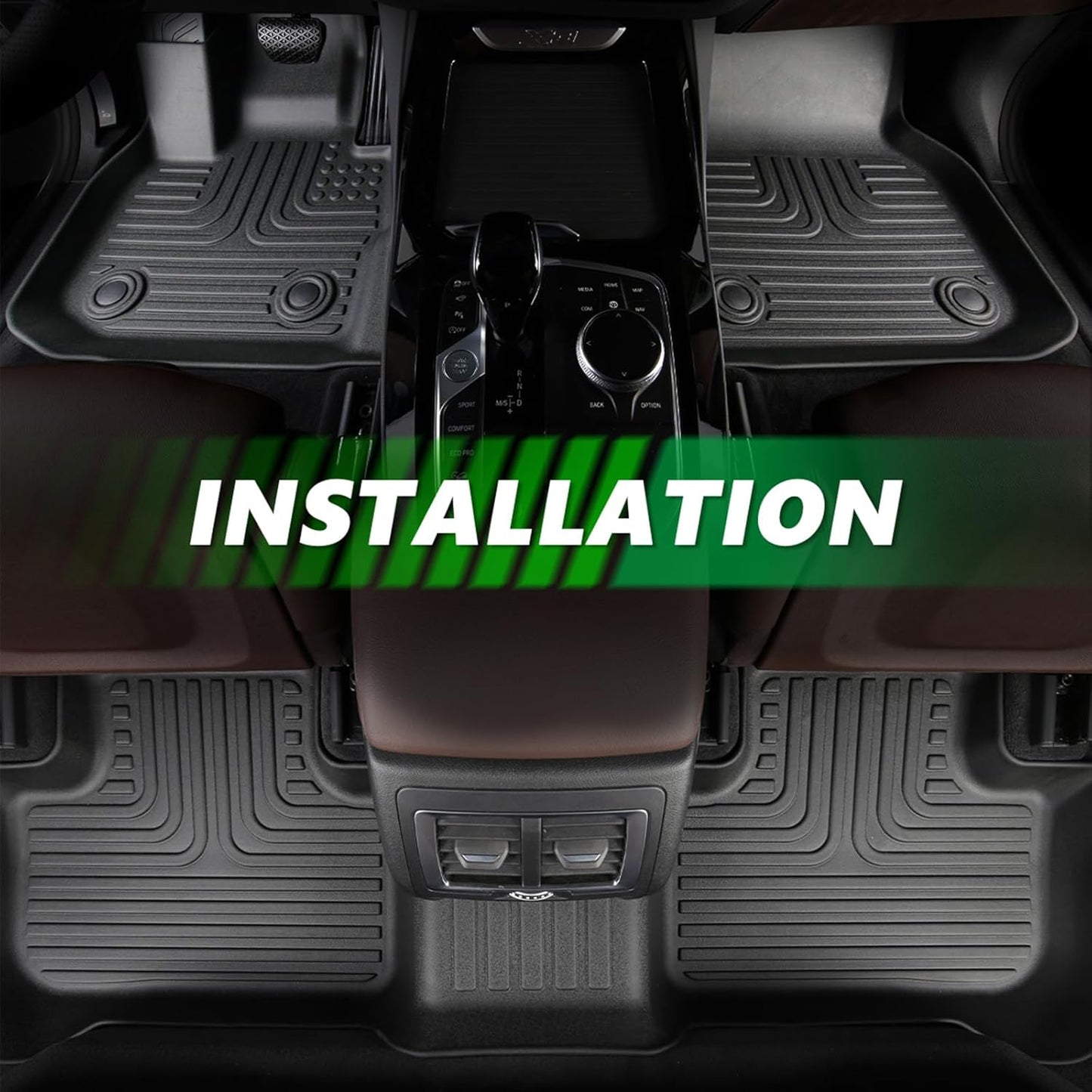 for Volkswagen Tiguan Floor Mats 2018 2019 2020 2021 2022 2023 2024 Car Mats for VW Tiguan Accessories All Weather Floor Mats Cargo Liner 2018-2024