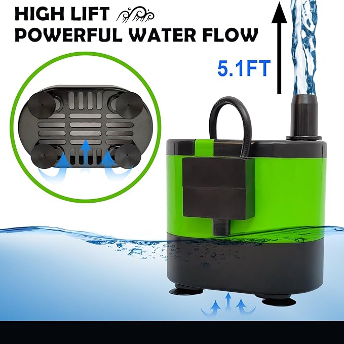 Automaitc Condensate Pump Small Sump Pump For Air Conditioner Dehumidifier Swamp Cooler Pump Evaporative Air Cooler Green-2